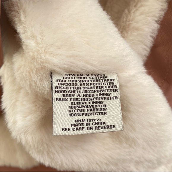 Sebby Collection Faux Fur/Leather Moto Jacket - Picture 13 of 14